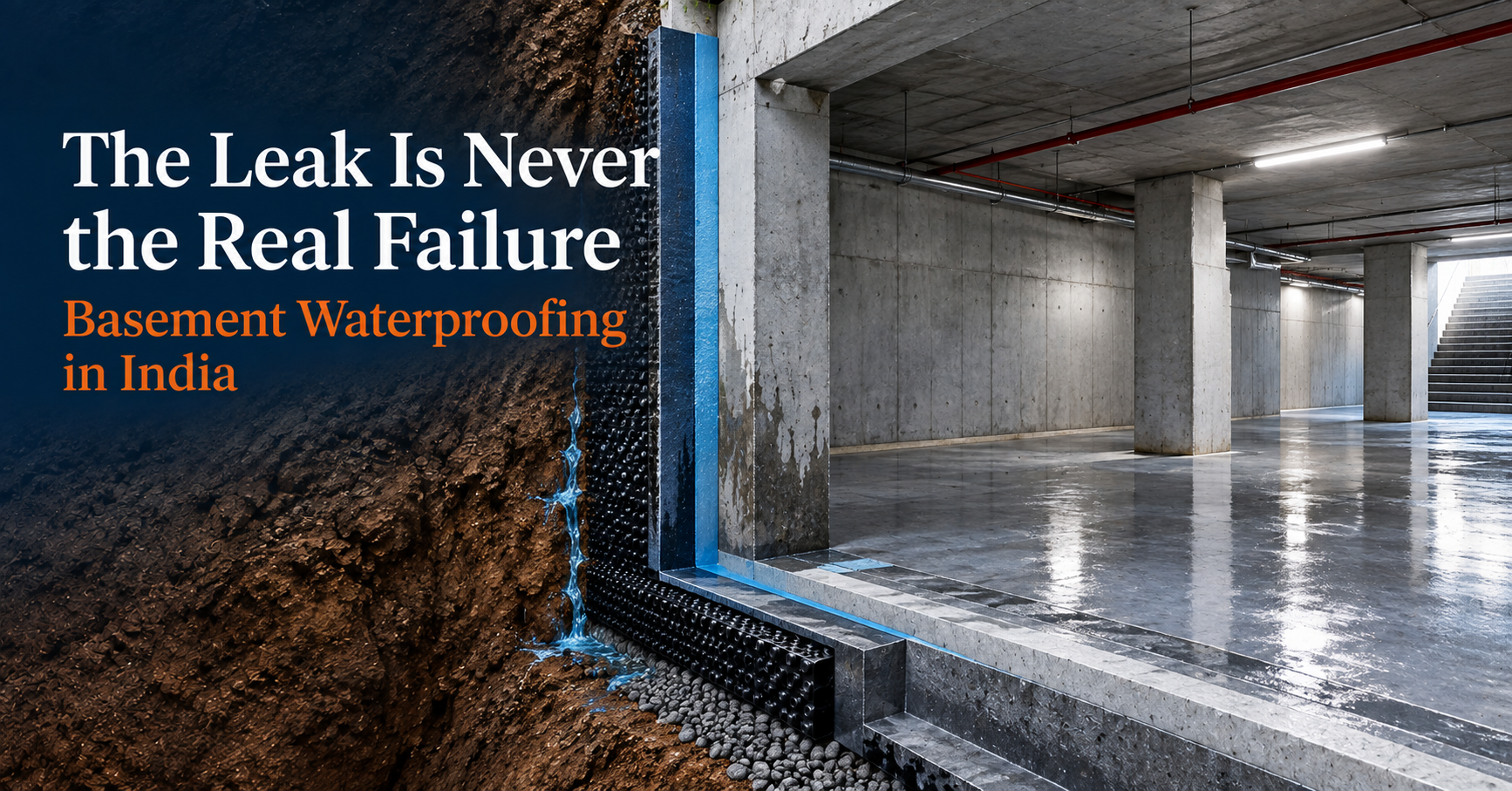 The Leak Is Never the Real Failure: Basement Waterproofing in India